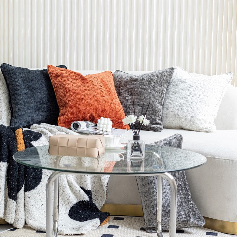 Moderne Chenille Kissen