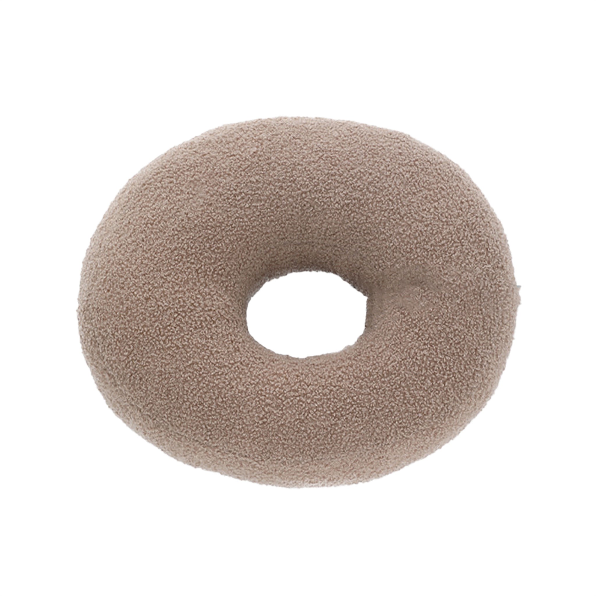 Minimalistisches geformtes Bouclé-Kissen