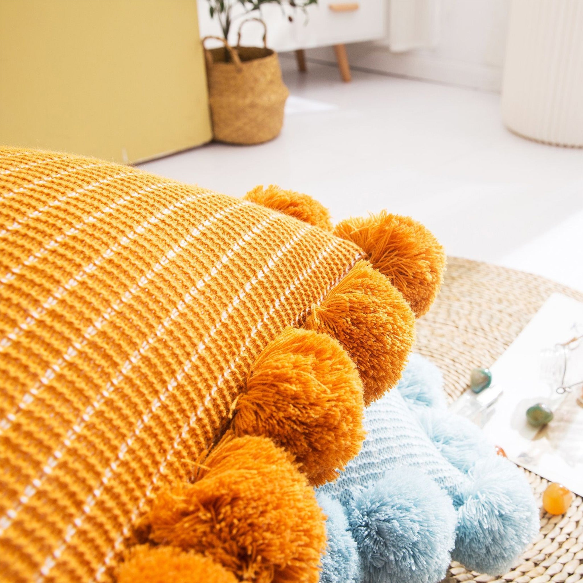 Gestricktes Kissen