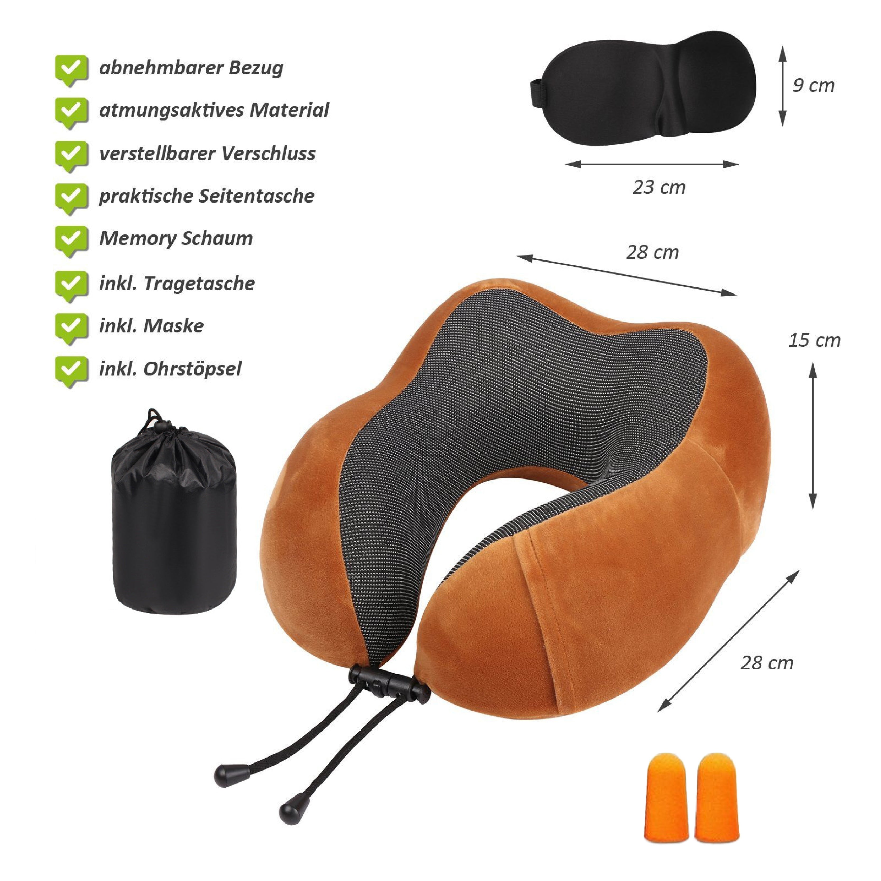 COSYPURE Ensemble d'oreillers luxueux pour les déplacements et à la maison.