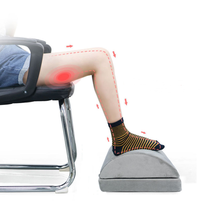 Verstellbare Fußstütze mit warmen Plüschfüßen