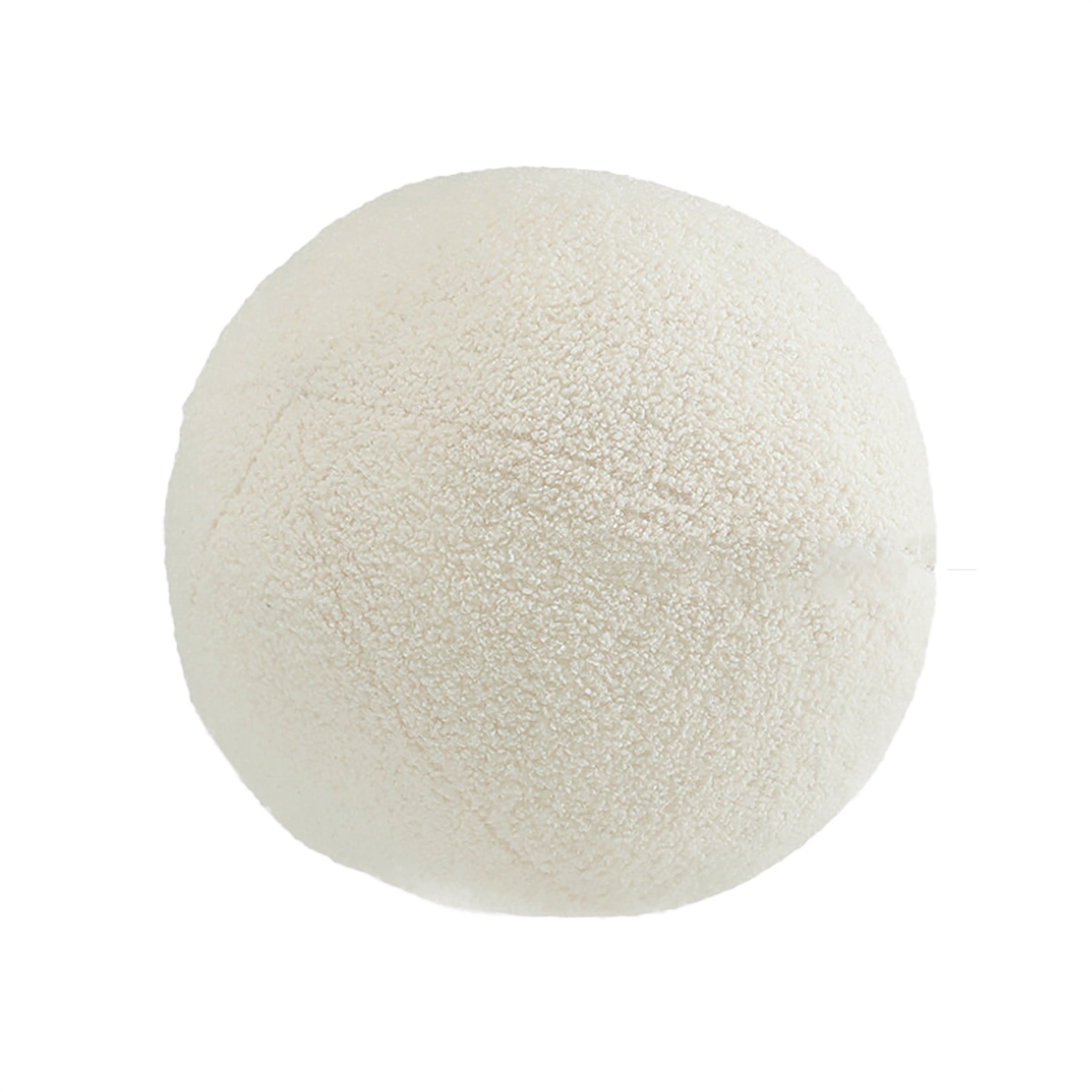 Minimalistisches geformtes Bouclé-Kissen