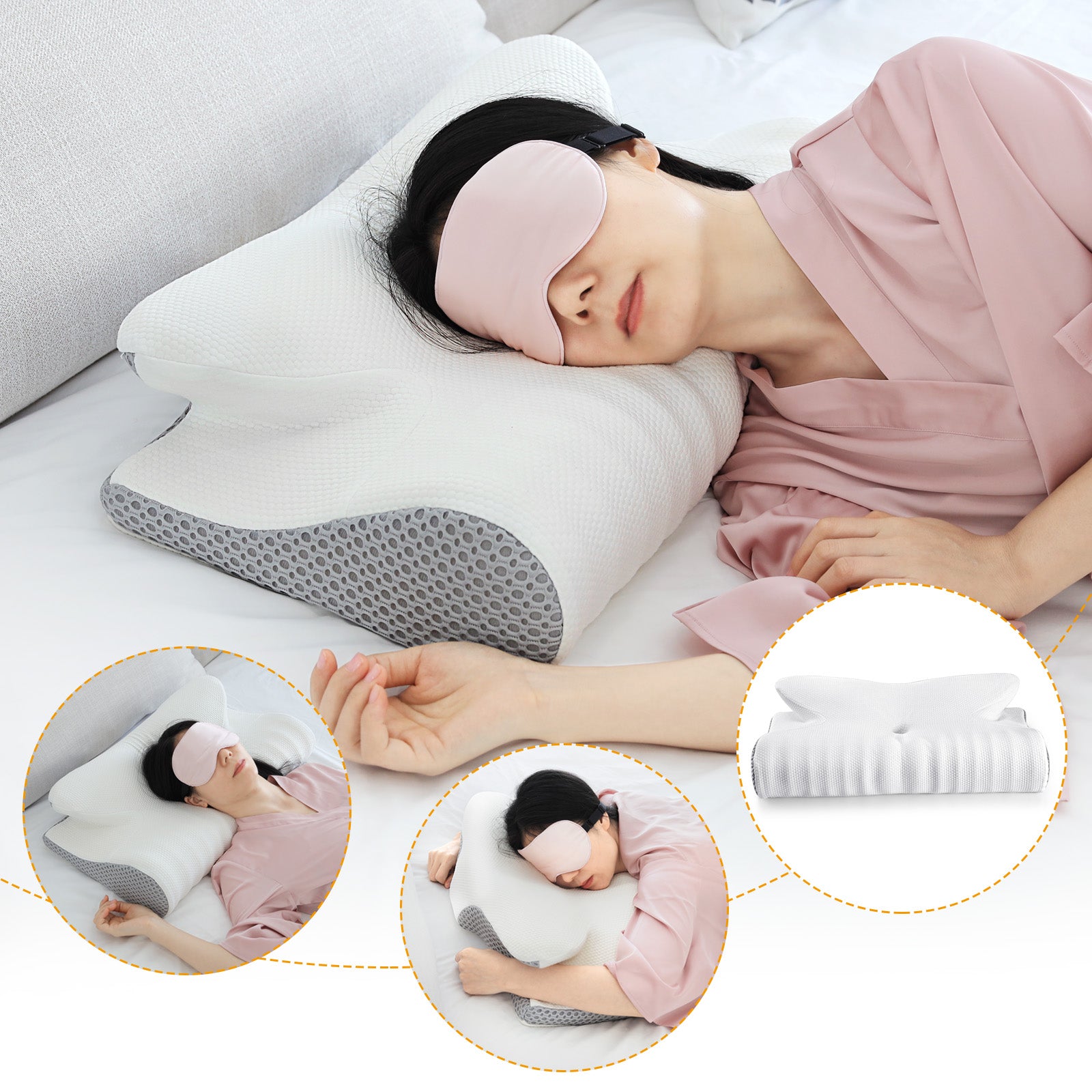 Schmetterling Nackenstützkissen - Ergonomisch und orthopädisch