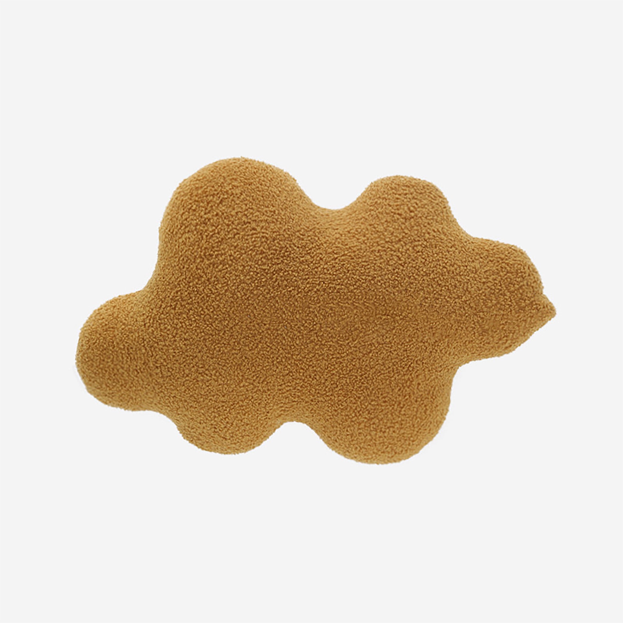 Minimalistisches geformtes Bouclé-Kissen