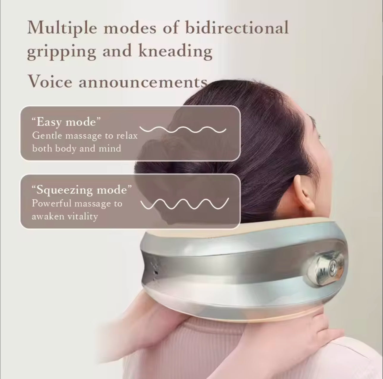 Shiatsu Reise-Nackenmassagekissen mit Wärmefunktion