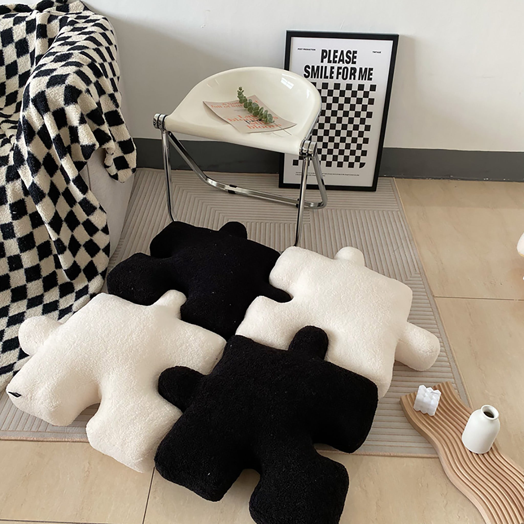 Kreatives Puzzle-Kissen