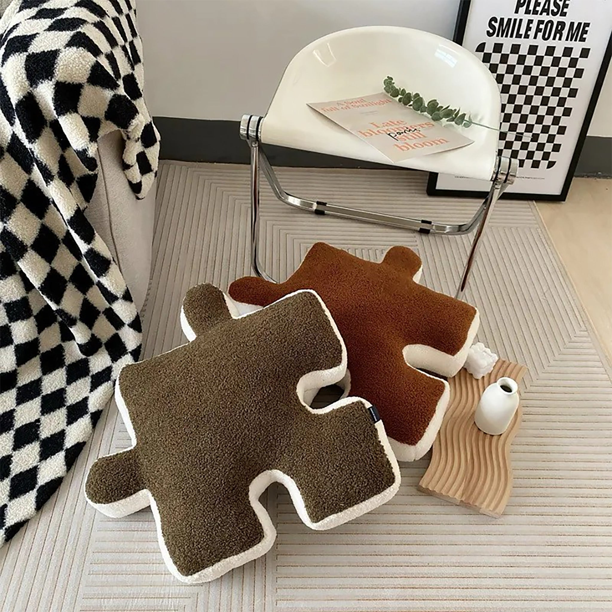 Kreatives Puzzle-Kissen