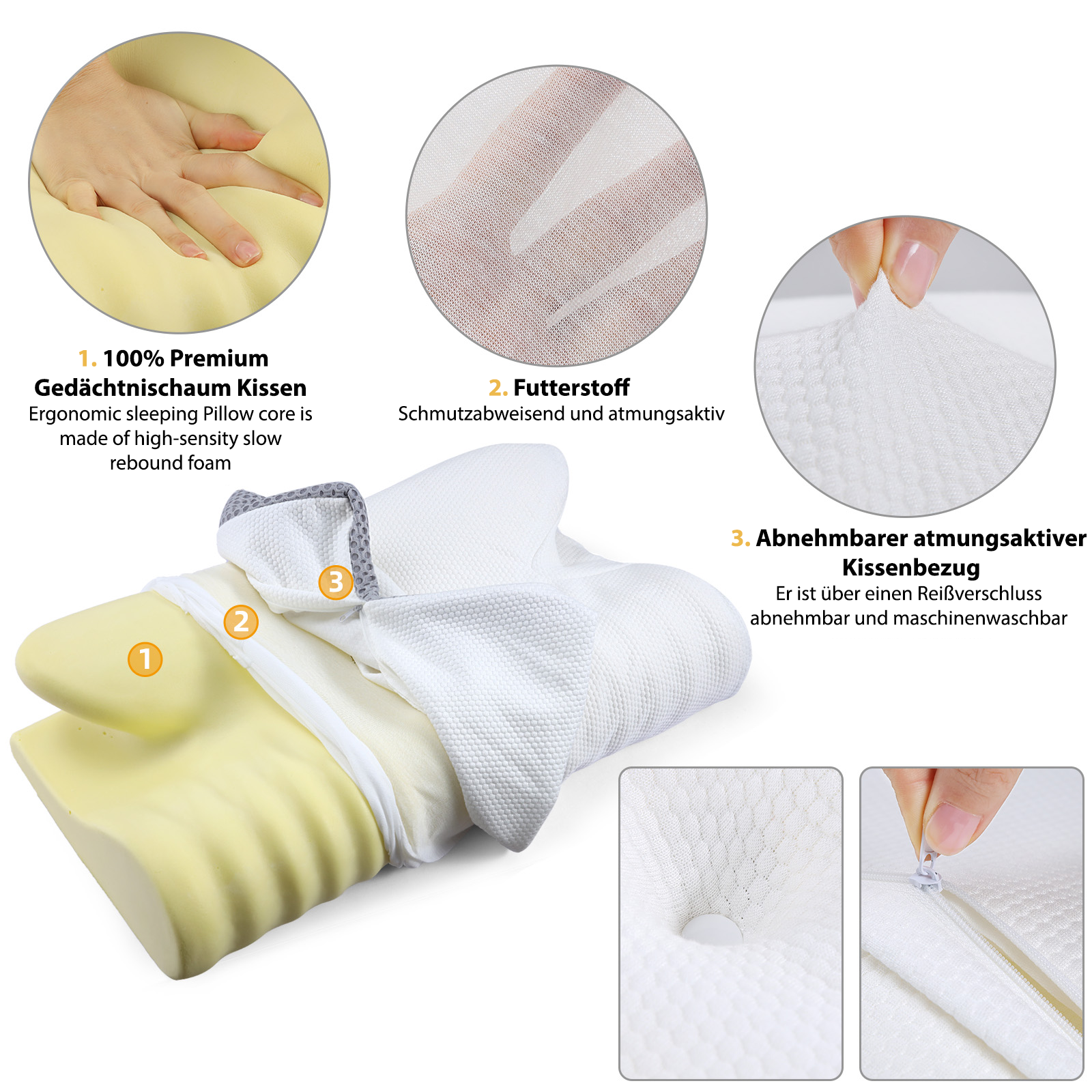 Schmetterling Nackenstützkissen - Ergonomisch und orthopädisch